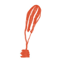 Orange Balloon line cute abstract 