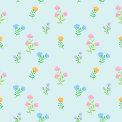 seamless pattern with  flowers