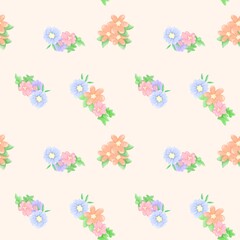 seamless pattern with flowers