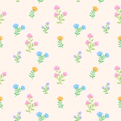 seamless pattern with flowers