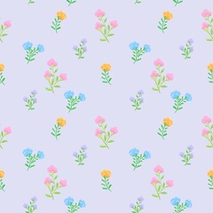 seamless pattern with flowers
