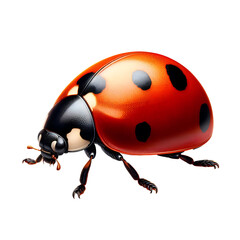 Fototapeta premium ladybug isolated on white transparent background