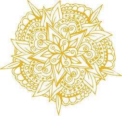 Beautiful mandala art, vector mandala design