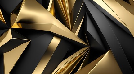 gold greeen black abstract geometric, modern, luxurious fullscreen