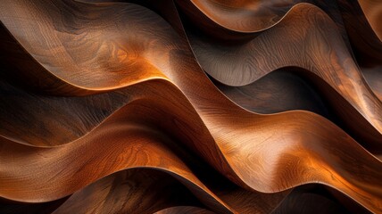 Delight in the exquisite allure of Abstract Rare and expensive Wooden Waves Texture in Dark Tones through this captivating image