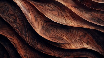 Delight in the exquisite allure of Abstract Rare and expensive Wooden Waves Texture in Dark Tones through this captivating image