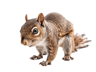 A Full Body Squirrel with a Transparent Background PNG