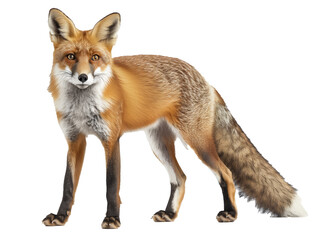 Fototapeta premium A Full Body Fox with a Transparent Background PNG