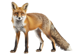 A Full Body Fox with a Transparent Background PNG