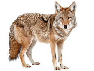 Fototapeta premium A Full Body Coyote with a Transparent Background PNG