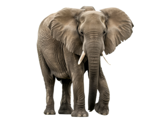 A Full Body Elephant with a Transparent Background PNG
