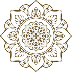 Beautiful mandala art, vector mandala design