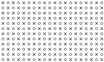 Tic tac toe pattern seamless. Vector repeatable  