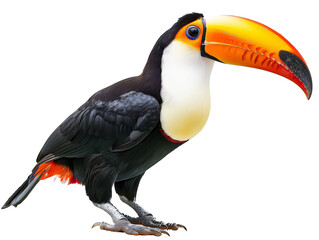 A Full Body Toucan with a Transparent Background PNG