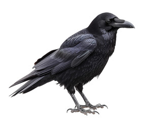 A Full Body Crow with a Transparent Background PNG