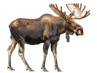 A Full Body Moose with a Transparent Background PNG