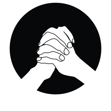 recommend clip art: logo hands while praying