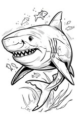 Free Printable Baby Shark Coloring Pages to Download & Print