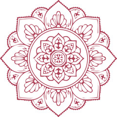Beautiful mandala art, vector mandala design
