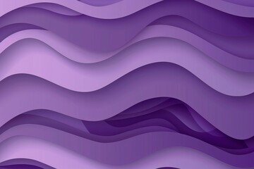 Dark lavender paper waves abstract banner design. Elegant wavy vector background