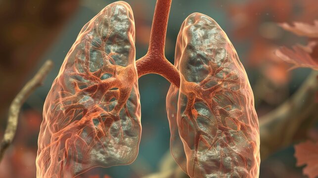 Bronchiectasis a long term condition where the airways of the lungs become widened, leading to a build up of excess mucus that can make the lungs more vulnerable to infection