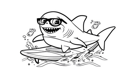 Shark coloring page | Printable Coloring Pages