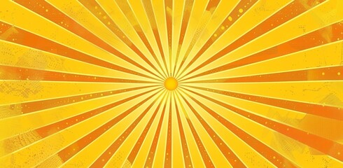 Fototapeta premium Bright yellow rays background. Sunburst rays texture, bright orange and yellow sun ray pattern for comic book poster or summer advertising banner template design
