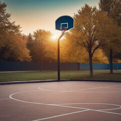 basketball court in the park