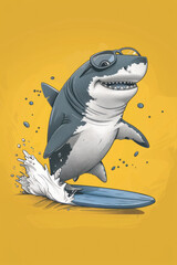 Shark Vector Images | sky play shark, kawaii shark