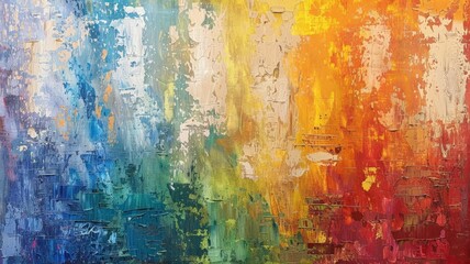 the rich textures and vibrant hues of abstract paint on canvas, where each stroke of the brush is a testament to the artist's creativity and vision,