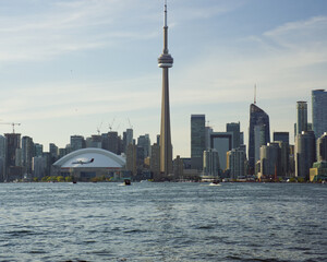 toronto skyline from the river
