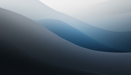 Naklejka premium Subtle Power: Dark Gray and White Abstract Background with Blue and Black Grainy Texture Gradient for Web Header Banner
