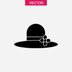 Pamela hat vector icon. vector simple Pamela hat on white background..eps