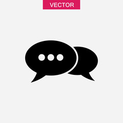 Obraz premium speech bubbles solid icon.vector flat trendy style illustration for web and app..eps