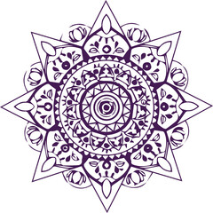 Beautiful mandala art, vector mandala design
