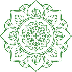 Beautiful mandala art, vector mandala design