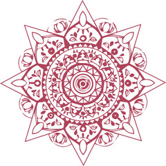 Beautiful mandala art, vector mandala design