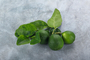 Fresh juicy ripe green lime