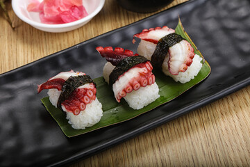 Japanese cuisine - sushi with octopus