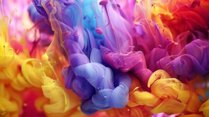 the captivating allure of a colorful alcohol ink abstract composition, as rich tones meld and flow across the canvas, 