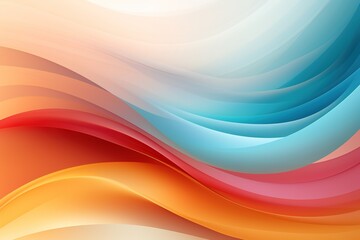 Fototapeta premium A colorful wave with a red stripe on the left and a yellow stripe on the right