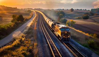 Logistics transport background