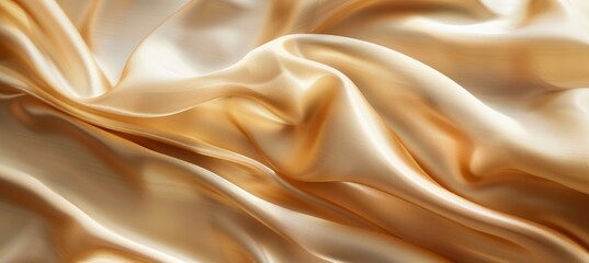 Obraz premium Light golden background, with a silk texture and delicate touch of light and shadow