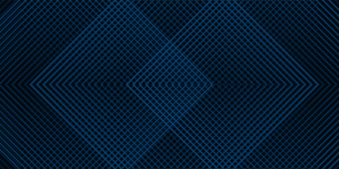 Blue and black vector 3D technology futuristic glow with line shapes banner line blue