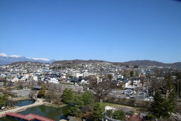 Fototapeta premium 天守からの眺め・松本城・北方面（長野県・松本市）
