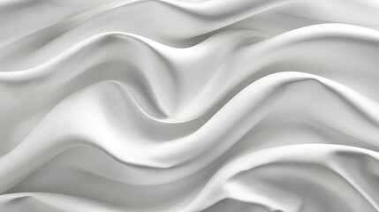 Fototapeta premium A tight shot of white fabric showcasing undulating patterns at its upper and lower edges