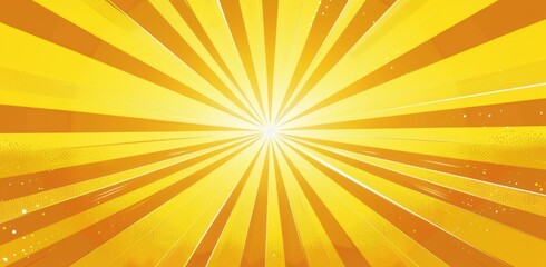 Obraz premium Abstract colourful yellow sun rays background presentation design