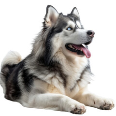 Wolf isolated on a transparent background