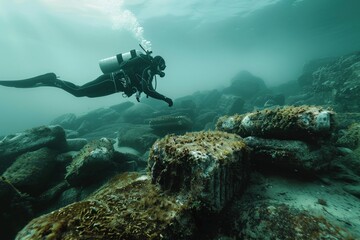 Dive into the depths of underwater archaeology and showcase your findings in a digital masterpiece