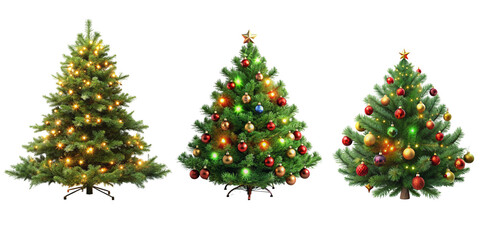 Fully decorate Christmas tree 